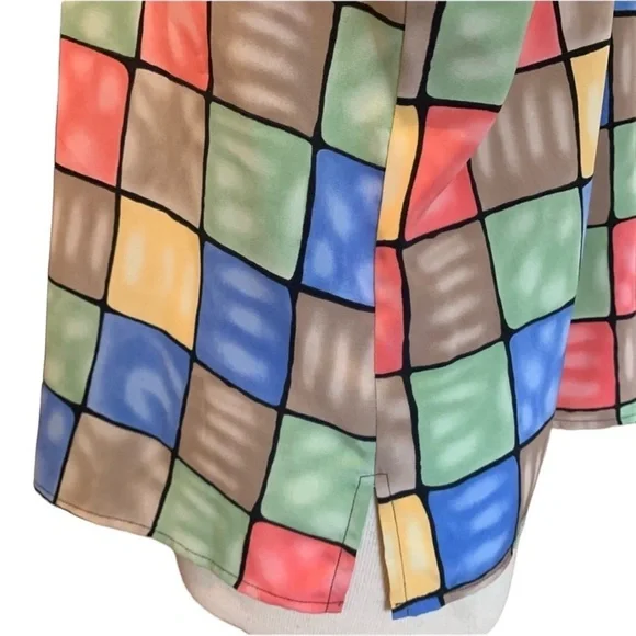 NOTATIONS XL Multicolored Women’s short sleeve blouse shirt - Picture 10 of 14